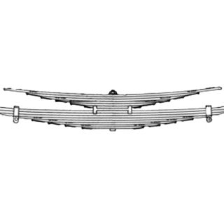 Rear leaf spring 30461000 package for Mercedes-Benz 1622