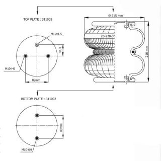 Fire Rings GFR 2K220-4C /Universal for busses/