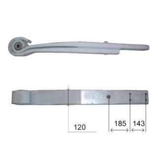 Rear leaf spring 90157000 package for Scania