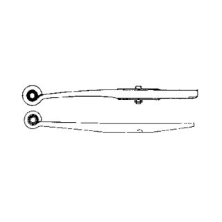 Semi-trailer leaf spring 23601900 package for Ackermann-Fruehauf