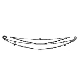 Rear leaf spring 72839000 package for MAN 19